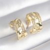 Bouquet Bouqtique Pirinç Gold Renk Zirkon Taş Detay Zincir Model Kadın Küpe BQT35BKP8452
