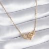 Bouquet Bouqtique 316L Çelik Gold Renk Zirkon Taşlı Model Kadın Kolye BQT35BKO8252