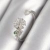 Bouquet Bouqtique Pirinç Gümüş Renk Zirkon Taşlı Çiçek Model Kadın Yüzük BQT35BYK3068