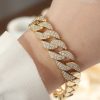 Bouquet Bouqtique Vip Seri Pirinç Ortası Zirkon Taşlı Gold Renk Gurmet Bileklik BQT35BB6048