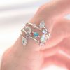 Bouquet Bouqtique Renkli Zirkon Taşlı Silver Renk Ayarlanabilir Yüzük BQT35BYK3127