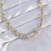Bouquet Bouqtique Vip Seri Pirinç Çift Renk Zirkon Taşlı İçi Boş Kalp Tasarımlı Kolye BQT35BKO8870