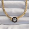 Bouquet Bouqtique 316L Çelik Gold Renk Ezme Zincir Zirkon Taşlı Mineli Serenay Kolyesi BQT35BKO8958