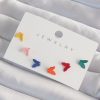 Bouquet Bouqtique Pirinç Rengarenk Mineli Minimal Kelebek Küpe Seti BQT35BKP9318