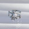 Bouquet Bouqtique Pirinç Gümüş Renk İncili Ahtapot Earcuff Küpe BQT35BKP9332