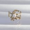 Bouquet Bouqtique Pirinç Gold Renk İncili Ahtapot Earcuff Küpe BQT35BKP9333