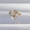 Bouquet Bouqtique Pirinç Gold Renk Zirkon Taşlı Damla Earcuff Küpe BQT35BKP9335