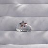 Bouquet Bouqtique Pirinç Gümüş Renk Renkli Zirkon Taşlı Ayarlamalı Yüzük BQT35BYK3270