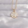 Bouquet Bouqtique 316L Çelik Gold Renk Beyaz Mineli Karışık Figürlü Tarot Kolye BQT35BKO9041