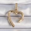 Bouquet Bouqtique Pirinç Gold Renk Zirkon Taş Detaylı Kalp Figür Ajda Charm BQT35BC1015