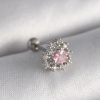 Bouquet Bouqtique 316L Çelik Gümüş Renk Zirkon Taşlı Kalp Tragus Piercing BQT35PR1243