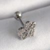 Bouquet Bouqtique 316L Çelik Gümüş Renk Zirkon Taşlı Sonsuzluk Detay Tragus Piercing BQT35PR1249