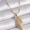 Bouquet Bouqtique 316L Çelik Gold Renk Zirkon Taşlı Vintage Model Kadın Kolye BQT35BKO9762