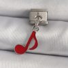 Bouquet Bouqtique 316L Çelik Gümüş Renk Kırmızı Nota Model Nomination Charm BQT35BC1180