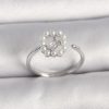 Bouquet Bouqtique Pirinç Gümüş Renk Zirkon Taş Detaylı İncili Ayarlanabilir Yüzük BQT35BYK3542