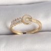 Bouquet Bouqtique Pirinç Gold Renk Zirkon Taşlı Ayarlanabilir Kadın Yüzük BQT35BYK3561