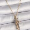 Bouquet Bouqtique 316L Çelik Gold Renk Zincir Renkli Sarılma Model Kadın Kolye BQT35BKO9765
