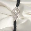 Bouquet Bouqtique Pirinç Gümüş Renk Zirkon Taşlı Mars Figür Asansörlü Makrome Model Kadın Bileklik BQT35BB6795