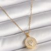 Bouquet Bouqtique 316L Çelik Gold Renk Zincir Madalyon Zirkon Taşlı Kalp Model Kadın Kolye BQT35BKO9946
