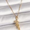 Bouquet Bouqtique 316L Çelik Gold Renk Zincir Sarılma Model Kadın Kolye BQT35BKO9976
