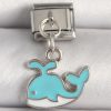 Bouquet Bouqtique 316L Çelik Gümüş Renk Mavi Balina Model Nomination Charm BQT35BC1258