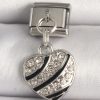 Bouquet Bouqtique 316L Çelik Gümüş Renk Zirkon Taşlı Kalp Model Nomination Charm BQT35BC1316