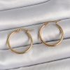 Bouquet Bouqtique 316 Çelik Gold Renk 22mm Kadın Halka Model Kadın Küpe BQT35BKP10507