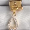 Bouquet Bouqtique 316L Çelik Gold Renk Sallantı Zirkon Taşlı Damla Model Nomination Charm BQT35BC1372