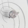 Bouquet Bouqtique Pirinç Gümüş Renk Zirkon Taşlı Kadın Kıkırdak Model Küpe BQT35BKP10559