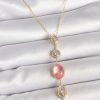Bouquet Bouqtique Pirinç Zincir Pembe Gold Renk Zirkon Taşlı Y Kolye BQT35BKO10556