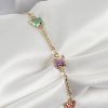 Bouquet Bouqtique Pirinç Gold Renk Karışık Renk Kelebek Zirkon Taşlı Kadın Bileklik BQT35BB7057