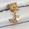 Bouquet Bouqtique 316L Çelik Sallantılı Zirkon Taşlı Balık Kuyruğu Model Gold Renk Nomination Charm BQT35BC1404
