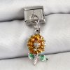 Bouquet Bouqtique 316L Çelik Sallantılı Ayçiçeği Model Gümüş Renk Nomination Charm BQT35BC1448
