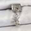 Bouquet Bouqtique 316L Çelik Sallantılı Zirkon Taşlı Deniz Yıldızı Ve İstiridye Model Gümüş Renk Nomination Charm BQT35BC1454