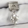 Bouquet Bouqtique 316L Çelik Sallantılı Zirkon Taşlı Deniz Kabuğu Ve Yıldız Model Gümüş Renk Nomination Charm BQT35BC1459