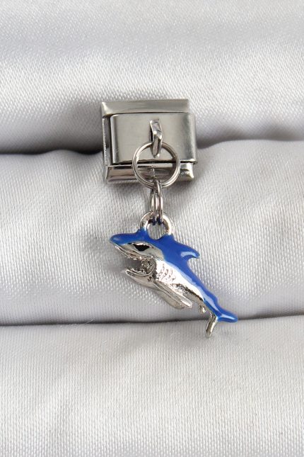 Bouquet Bouqtique 316L Çelik Sallantılı Köpekbalığı Model Gümüş Renk Nomination Charm BQT35BC1463