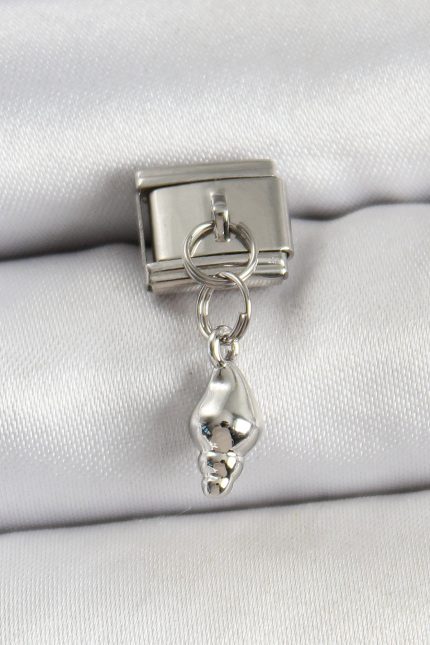 Bouquet Bouqtique 316L Çelik Sallantılı Deniz Kabuğu Model Gümüş Renk Nomination Charm BQT35BC1452