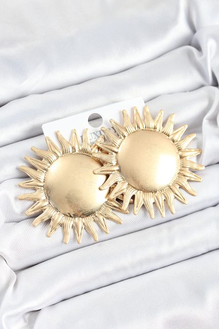 Bouquet Bouqtique Pirinç Güneş Model Gold Renk Kadın Küpe BQT35BKP10749