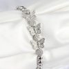 Bouquet Bouqtique Pirinç Zirkon Taşlı Kelebek Model Gümüş Renk Kadın Bileklik BQT35BB7892