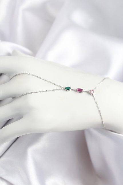Bouquet Bouqtique Pirinç Renkli Zirkon Taşlı Model Gümüş Renk Şahmeran BQT35SN724