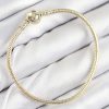 Bouquet Bouqtique Pirinç Charm Topcuk Model Gold Renk Kadın Bileklik BQT35BB7807