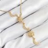 Bouquet Bouqtique 316L Çelik Zirkon Taşlı Güneş Ve Ay Model Gold Renk Kadın Kolye BQT35BKO10548