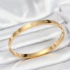 Bouquet Bouqtique 316L Çelik Gold Renk 65 mm Kadın Kelepçe Bileklik BQT35BB7912