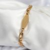 Bouquet Bouqtique 316L Çelik Gold Renk Oval Yazı Yazmaya Uygun Kadın Bileklik BQT35BB7917