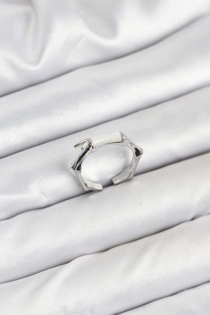 Bouquet Bouqtique Pirinç Gümüş Renk Kemik Model Kadın Yüzük BQT35BYK3849
