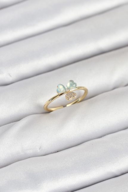 Bouquet Bouqtique Pirinç Gold Renk Yonca Model Kadın Yüzük BQT35BYK3894