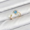 Bouquet Bouqtique Pirinç Gold Renk Zirkon Taşlı Ay Yıldız Kadın Yüzük BQT35BYK3860
