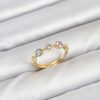Bouquet Bouqtique Pirinç Gold Renk Renkli Zirkon Taşlı Kadın Yüzük BQT35BYK3884