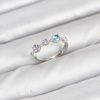 Bouquet Bouqtique Pirinç Gümüş Renk Renkli Zirkon Taşlı Kadın Yüzük BQT35BYK3885