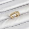Bouquet Bouqtique Pirinç Gold Renk Zirkon Taşlı Kutup Yıldızı Model Kadın Yüzük BQT35BYK3898